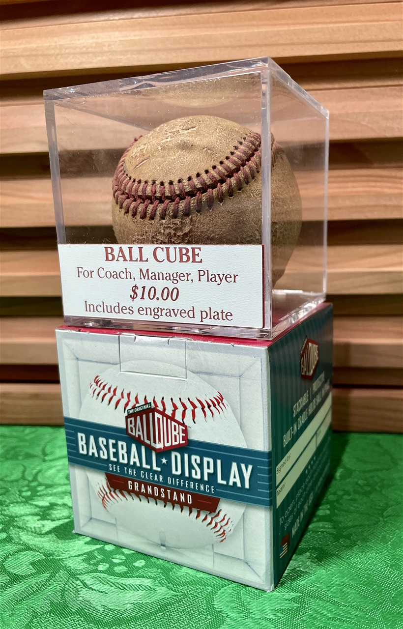 Acrylic baseball cube